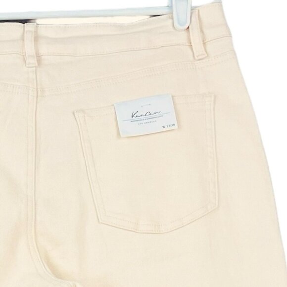 Kancan Women's Stretch Wide Leg Natural Pants Size 13/30 (34x29) High Rise NWT - Picture 5 of 11